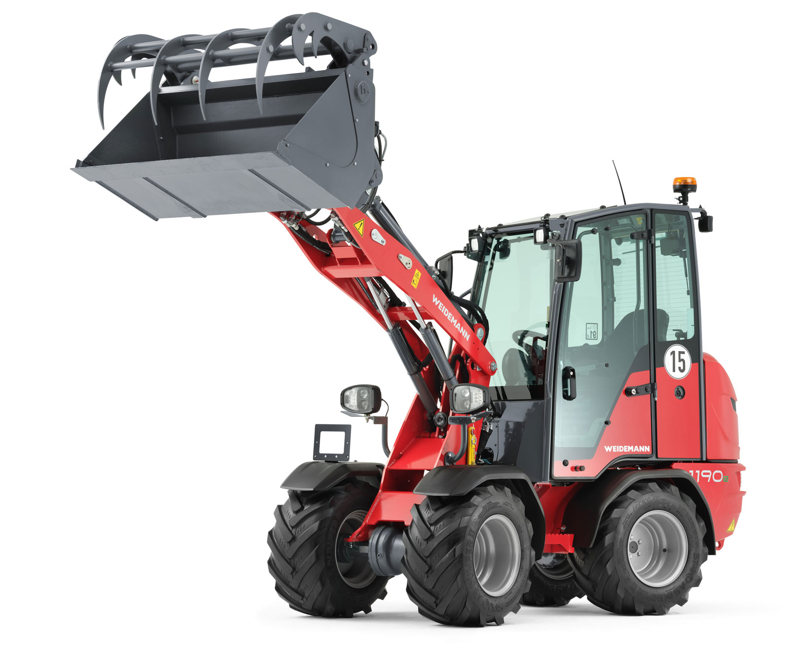 Weidemann stellt überarbeiteten Hoftrac® 1190e mit Lithium-Ionen Batterie vor